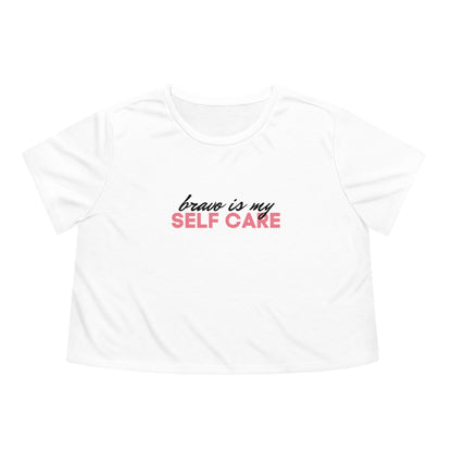 Bravo is my Self Care Cropped Tee - White