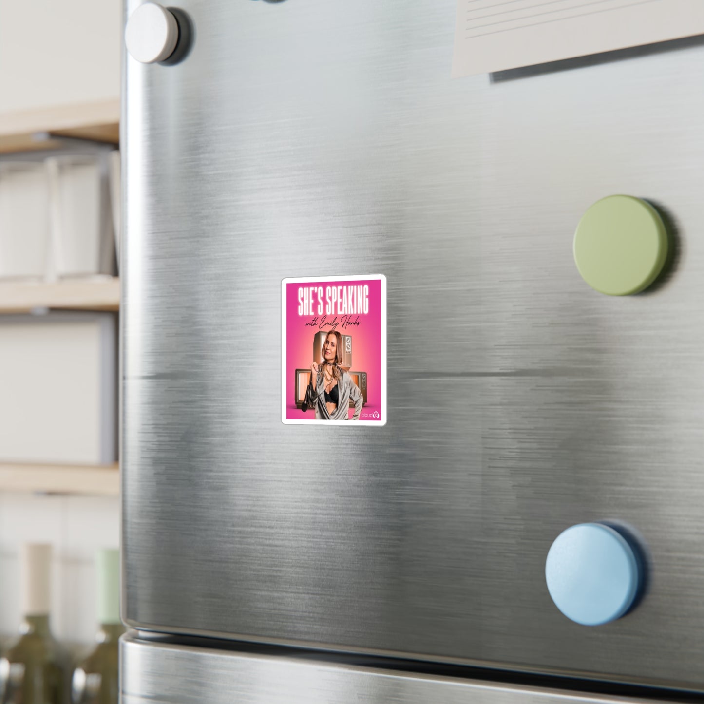 She's Speaking Sticker