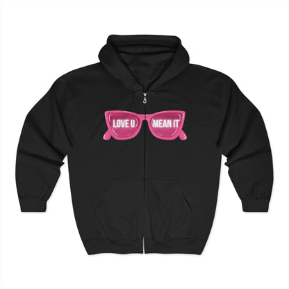 LYMI Pink Shades Zip Up Hoodie