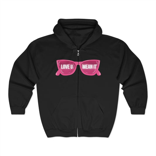 LYMI Pink Shades Zip Up Hoodie