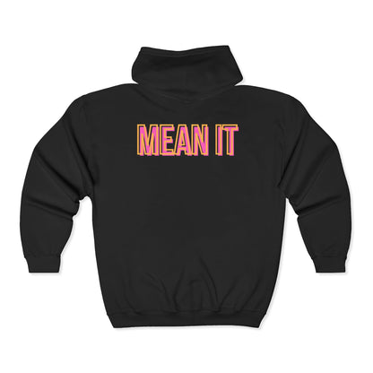 Throwback Love You Mean It  Zip-Up Hoodie