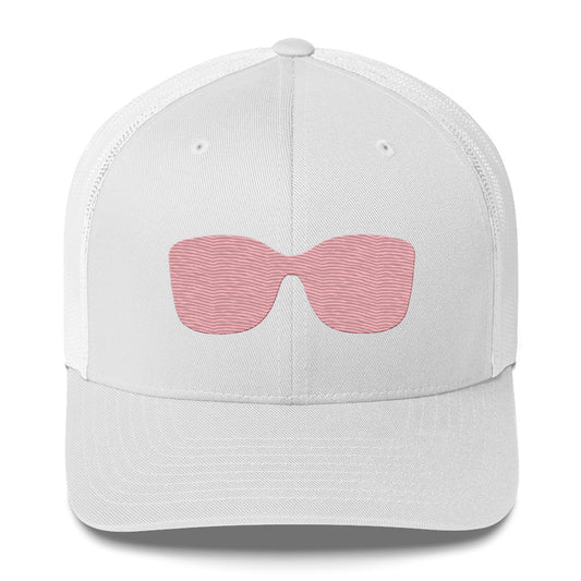 It's Giving Shades Trucker Cap - White/Pink