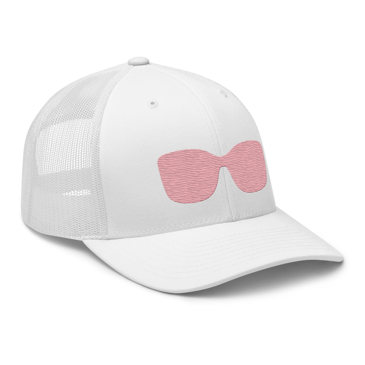 It's Giving Shades Trucker Cap - White/Pink